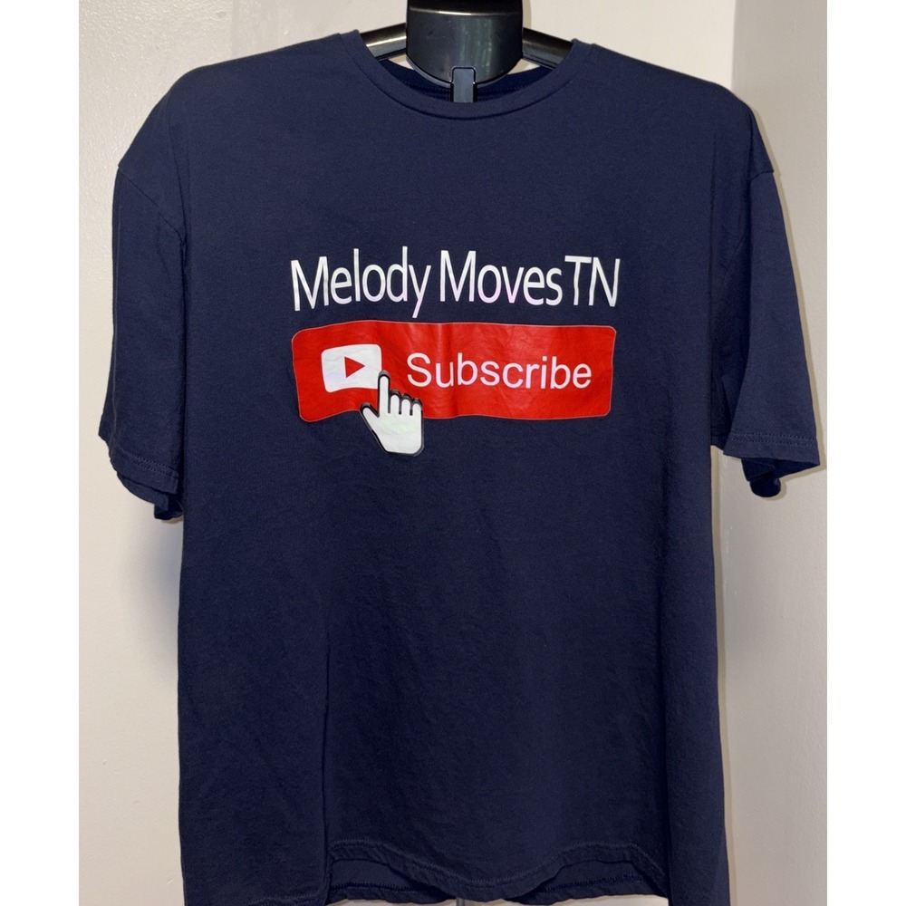 Melody Moves TN  Subscribe‎  T-Shirt 2XL dark  Blue Gildan Brand